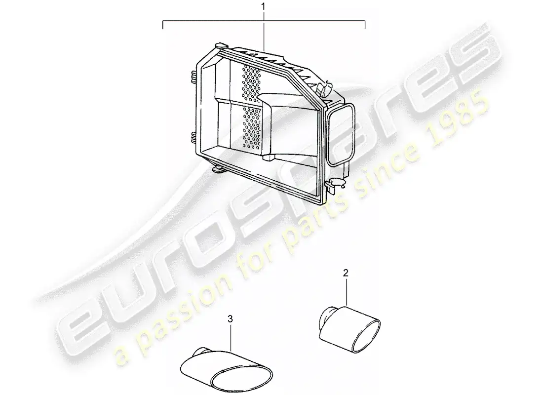 porsche 2008 (tequipment) exh.optic sound package parts diagram