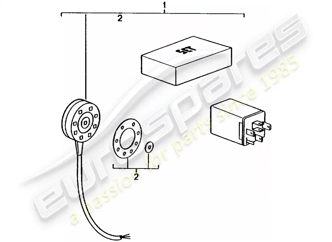 porsche 2003 (tequipment) rain sensor parts diagram