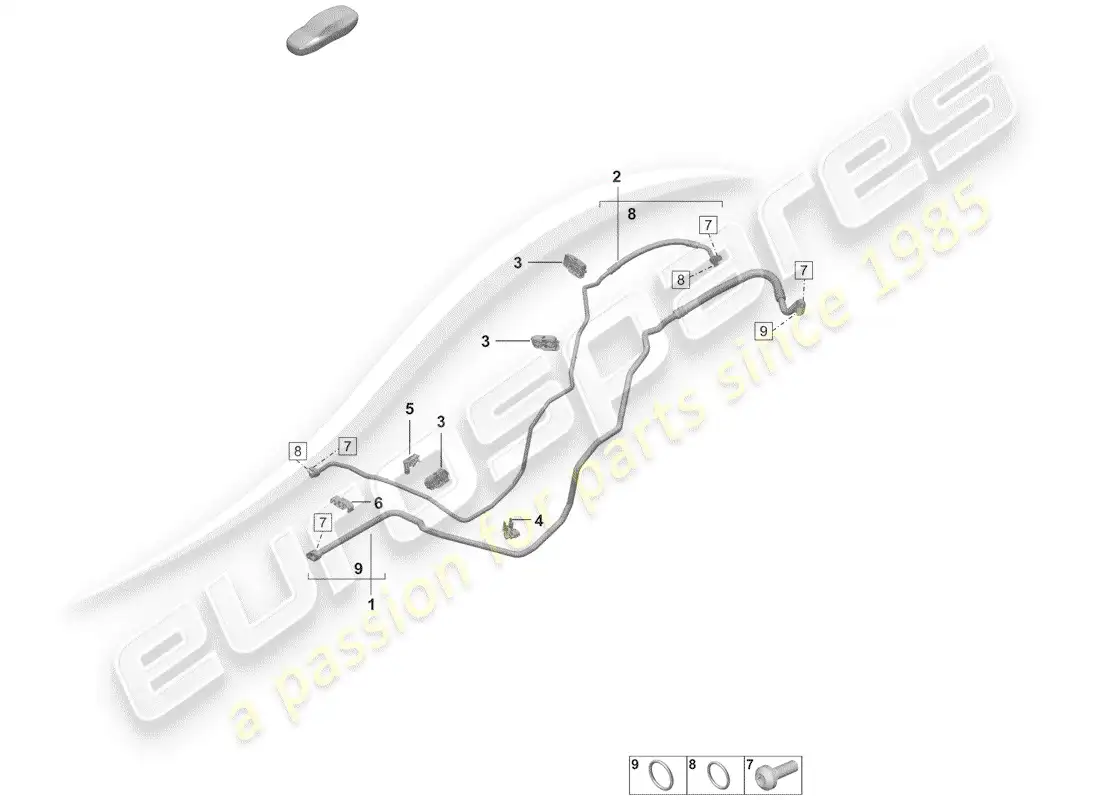 porsche 2020 (992-1) air conditioner parts diagram