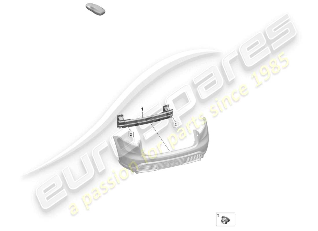 porsche 2025 (macan-e) bumper carrier rear parts diagram