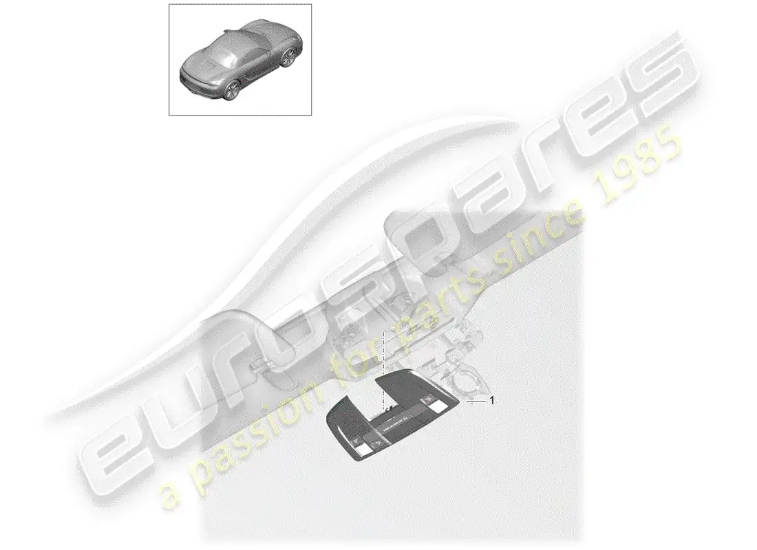 porsche 2012 (981 boxster) bracket parts diagram