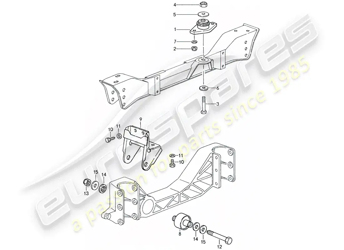 porsche 1987 (959) transmission suspension parts diagram