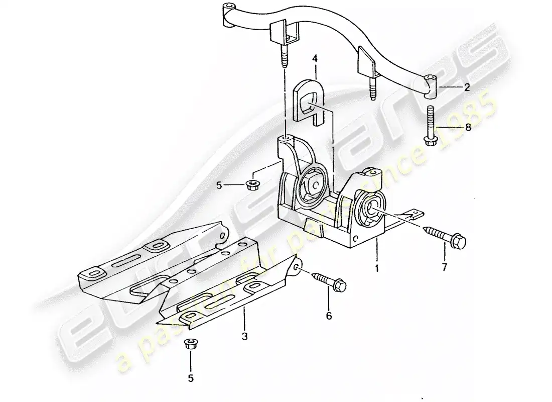 porsche 2004 (996 gt3) transmission suspension parts diagram