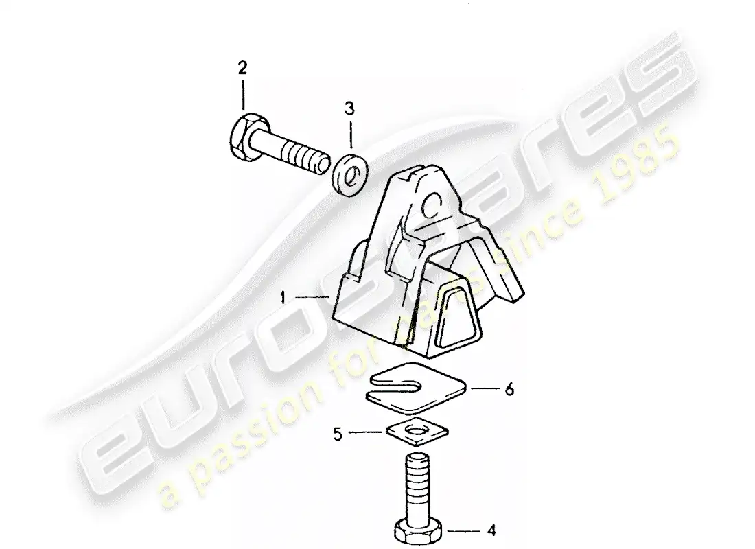 porsche 1995 (928) automatic transmission - transmission suspension parts diagram