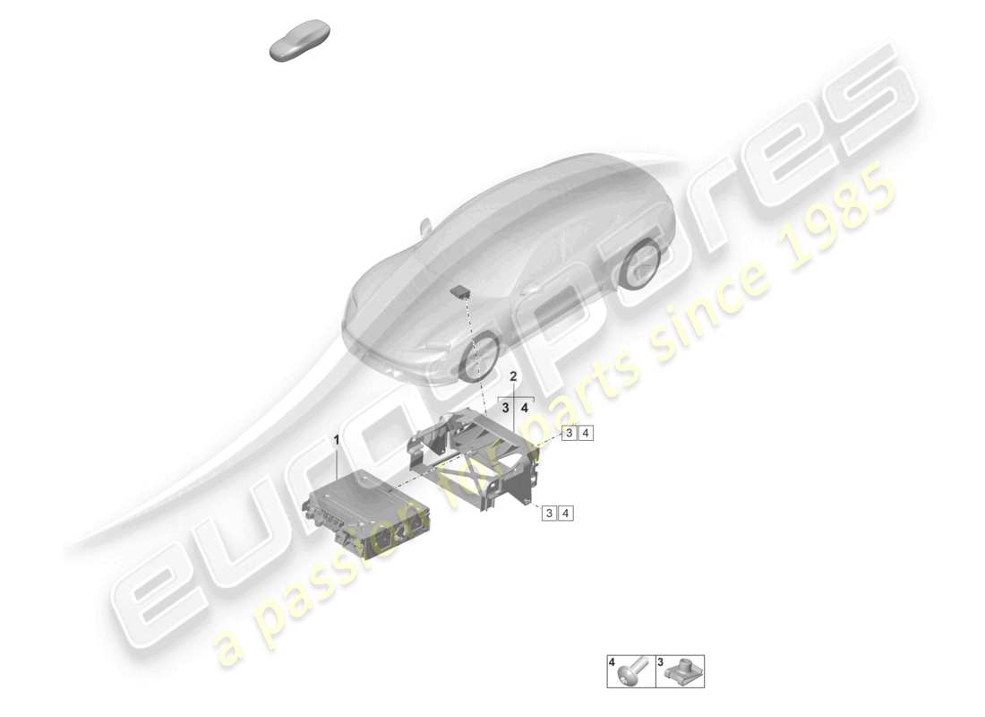 porsche 2023 (taycan 9j1-1) central computer d - mj 2022>> part diagram