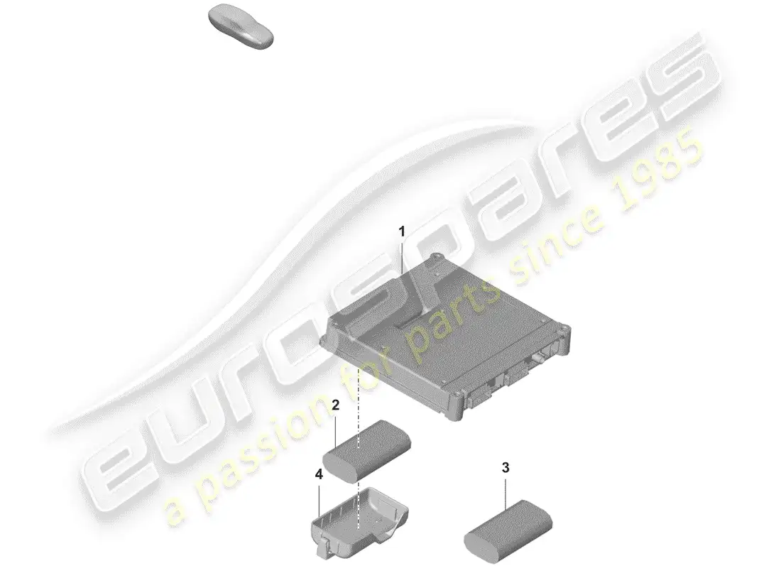 porsche 2020 (992-1) control unit for emerg. call parts diagram