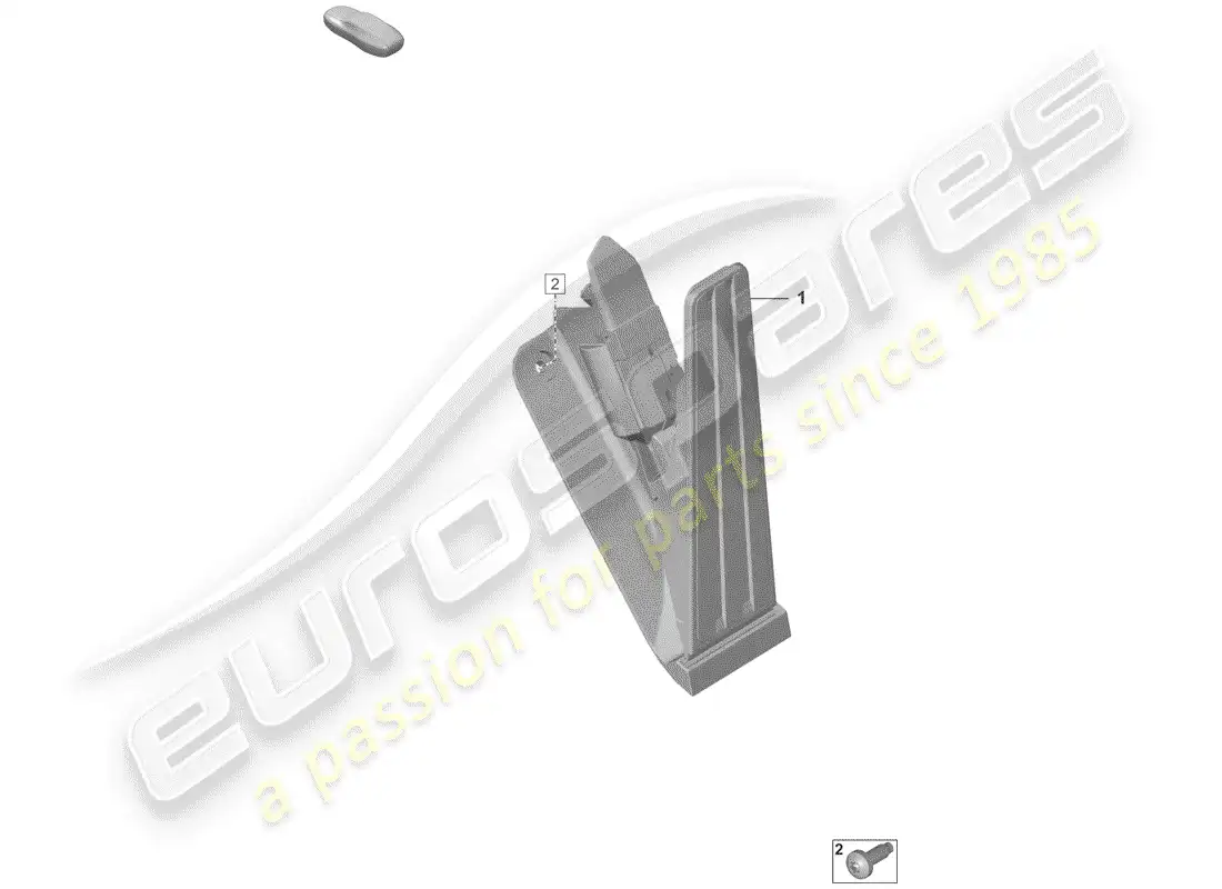 porsche 2019 (992-1) accelerator pedal parts diagram