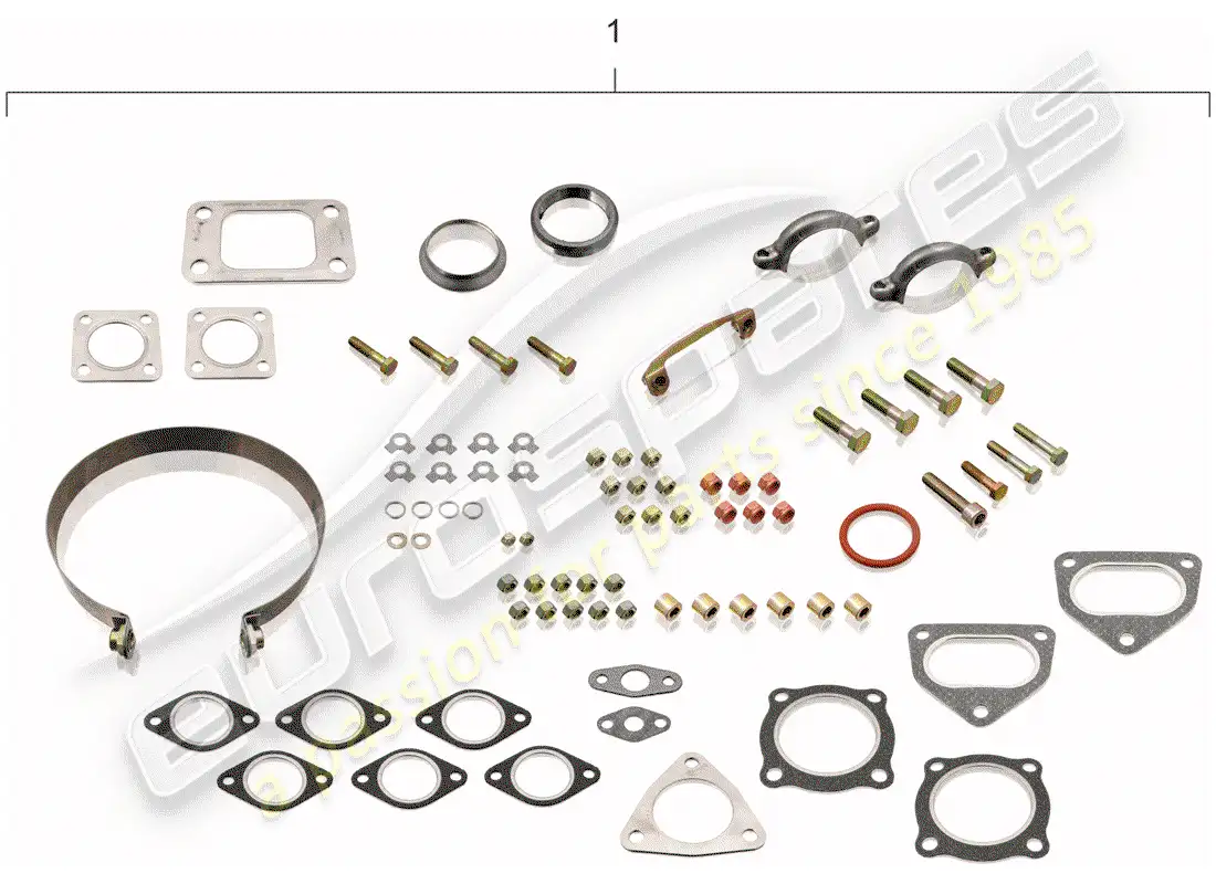 porsche 1987 (911) assembly kit - repair kit - maintenance set parts diagram