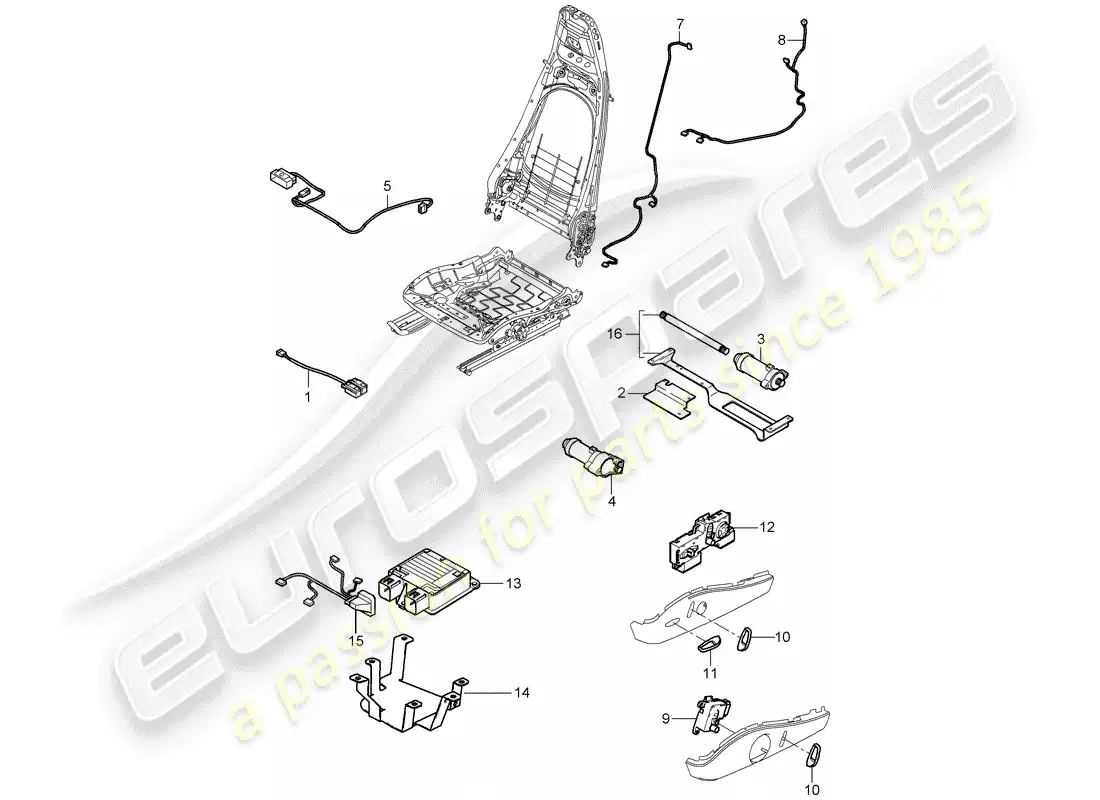 porsche 2009 997-2 turbo / gt2 wiring harnesses parts diagram