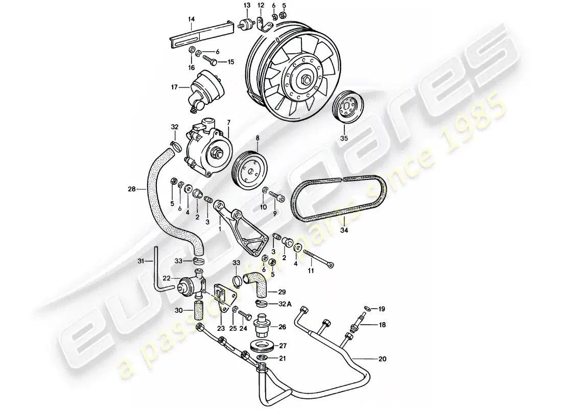 porsche 1978 (911) air injection parts diagram