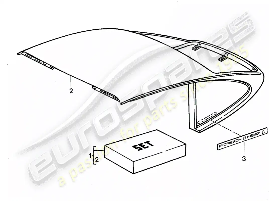 porsche 2010 (tequipment) roof transport system parts diagram