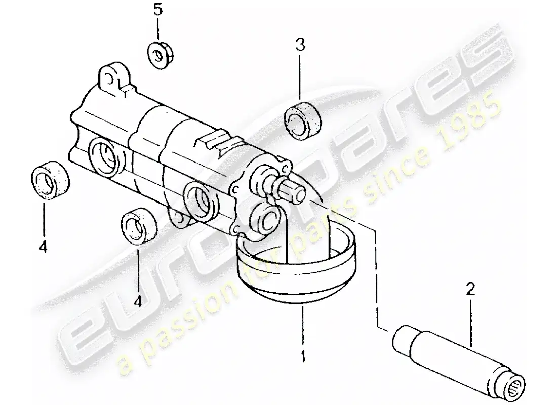 porsche 2001 (996 turbo / gt2) oil pump parts diagram