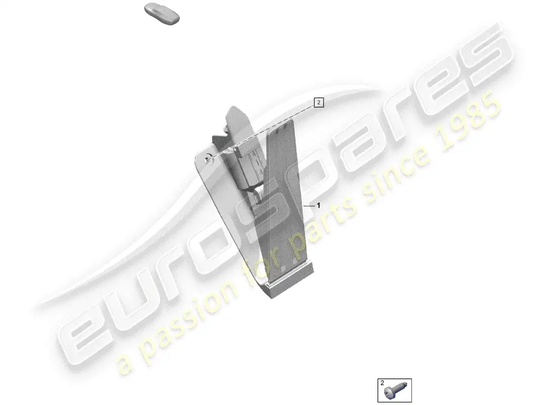 porsche 2020 (718 boxster spyder) brake and acc. pedal assembly parts diagram