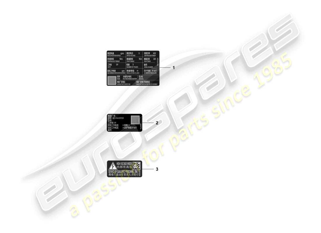 porsche 2025 (macan-e) notice electric drive parts diagram