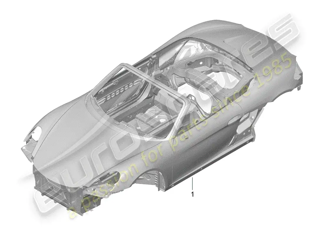 porsche 2014 (981 boxster) car body parts diagram