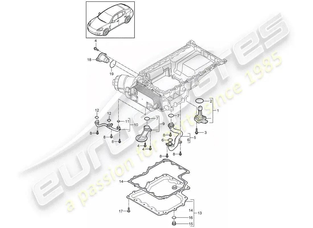 porsche 2016 (panamera 970) intake manifold parts diagram