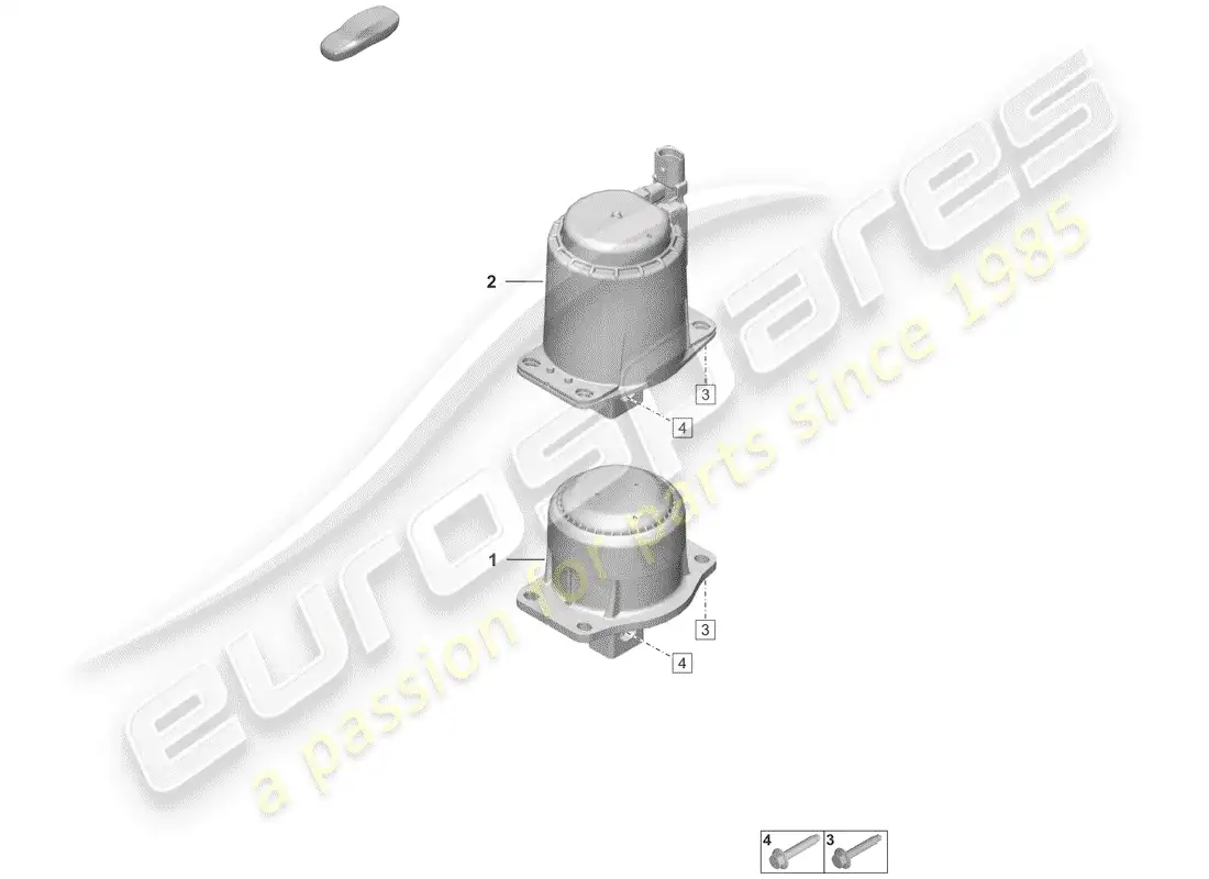 porsche 2020 (992-1) engine lifting tackle parts diagram