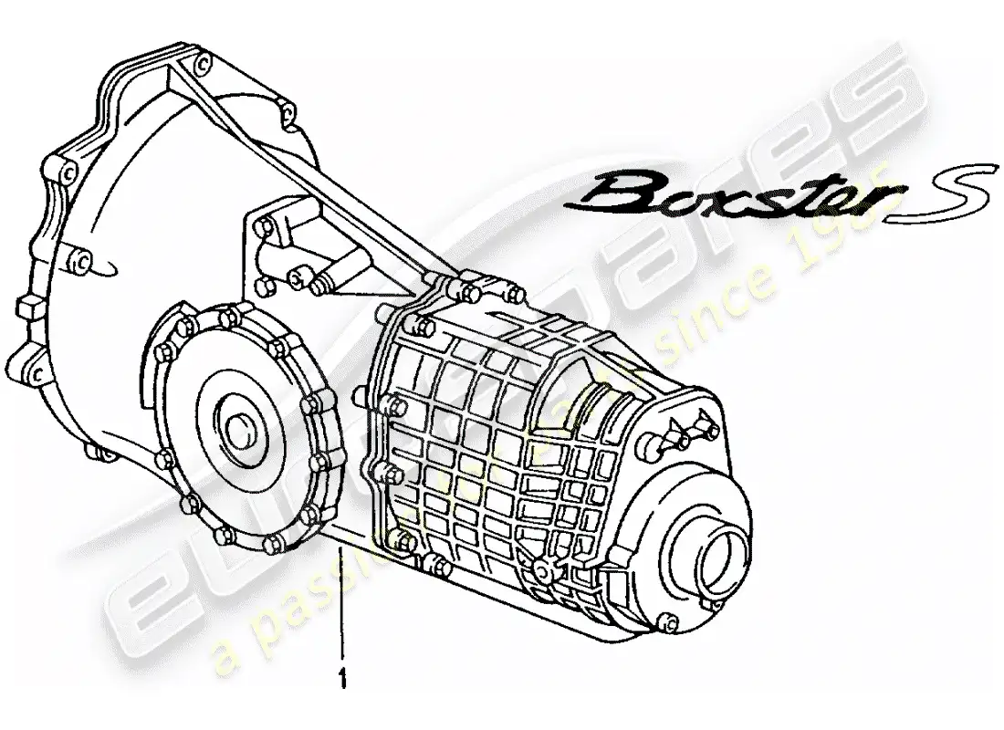 porsche 2003 (986 boxster) 6 speed manual transmission - - d - mj 2000>> part diagram