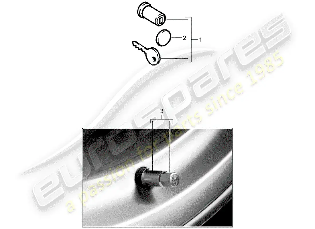 porsche 1956 (accessories) accessories and others parts diagram