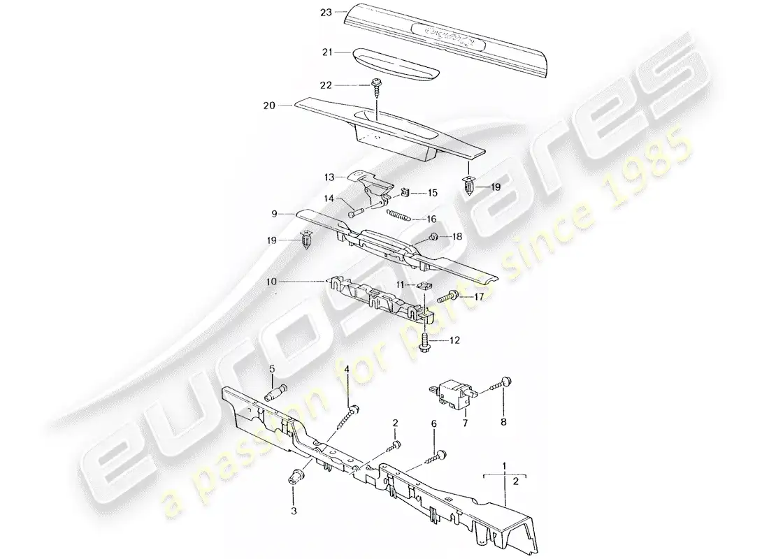 porsche 2003 (996 turbo / gt2) lining - sill parts diagram