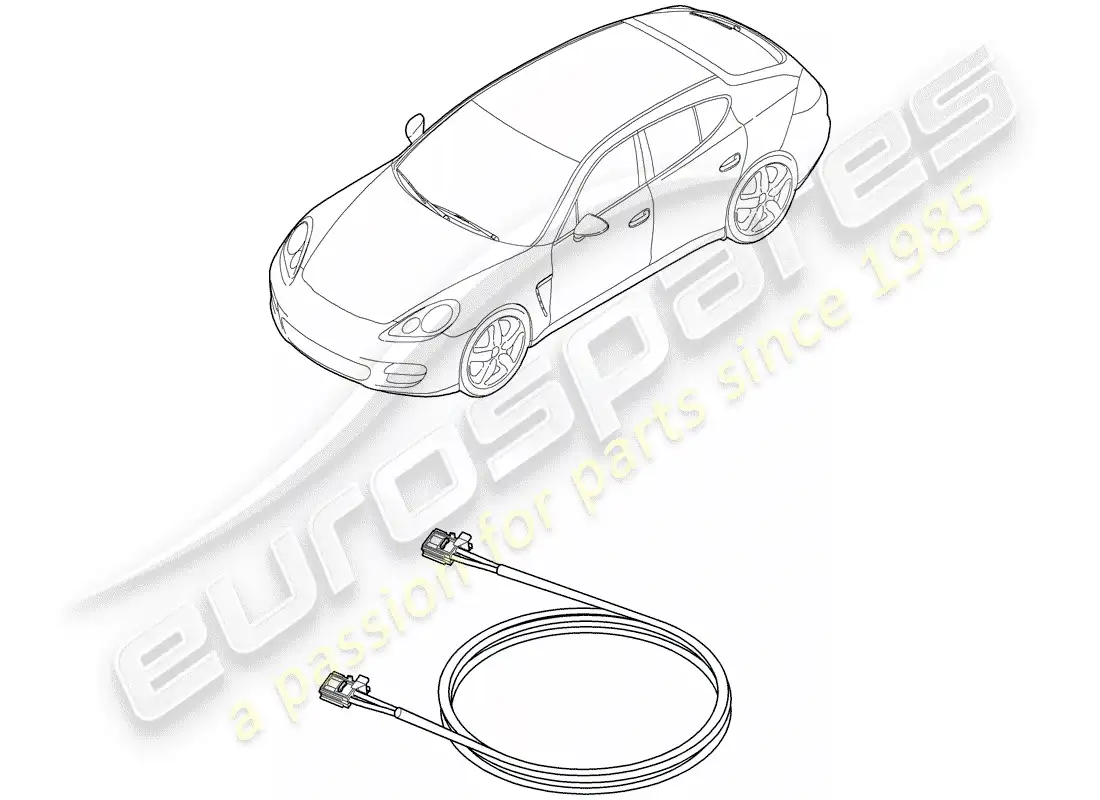 porsche 2014 (panamera 970) light fibre optic parts diagram