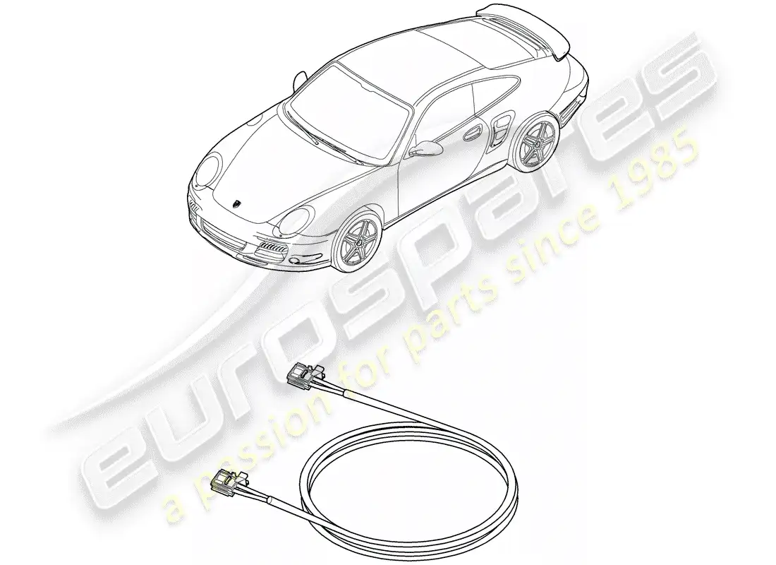porsche 2013 (997-2 turbo / gt2 rs) light fibre optic parts diagram