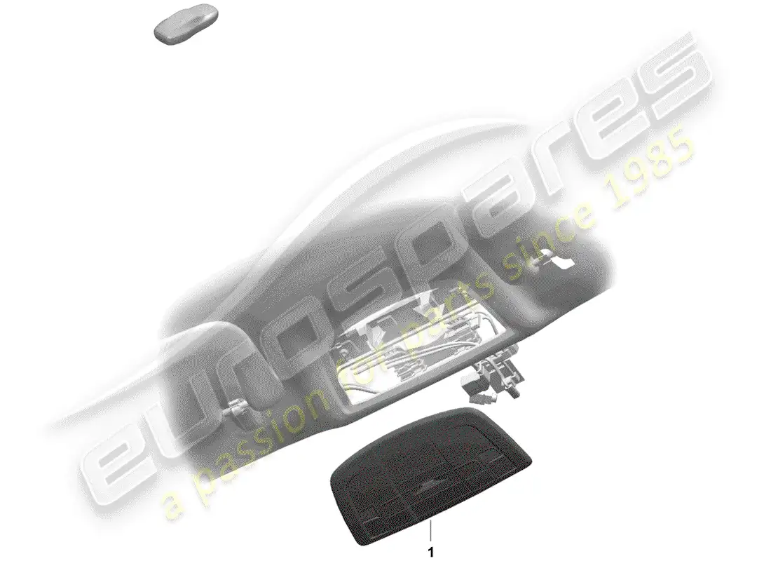 porsche 2020 (718 boxster spyder) bracket parts diagram