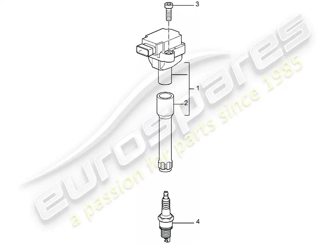 porsche 2007 (987 boxster) ignition system part diagram