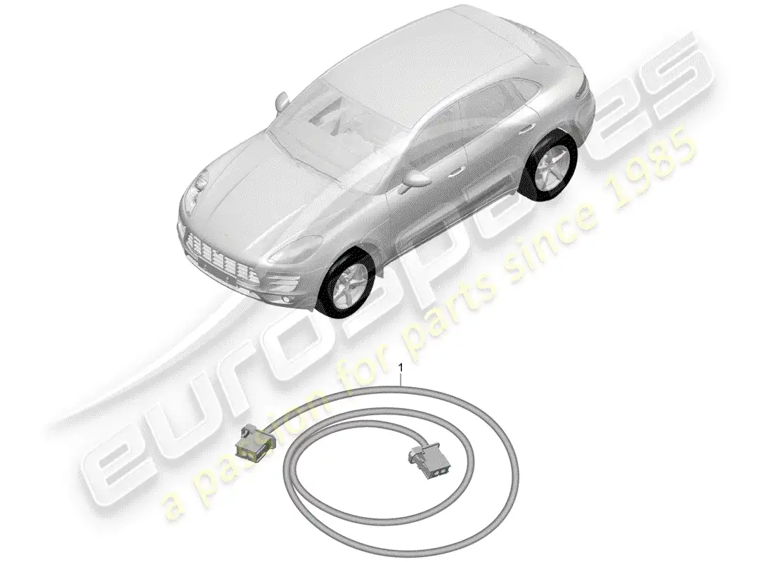 porsche 2017 (macan) light fibre optic parts diagram
