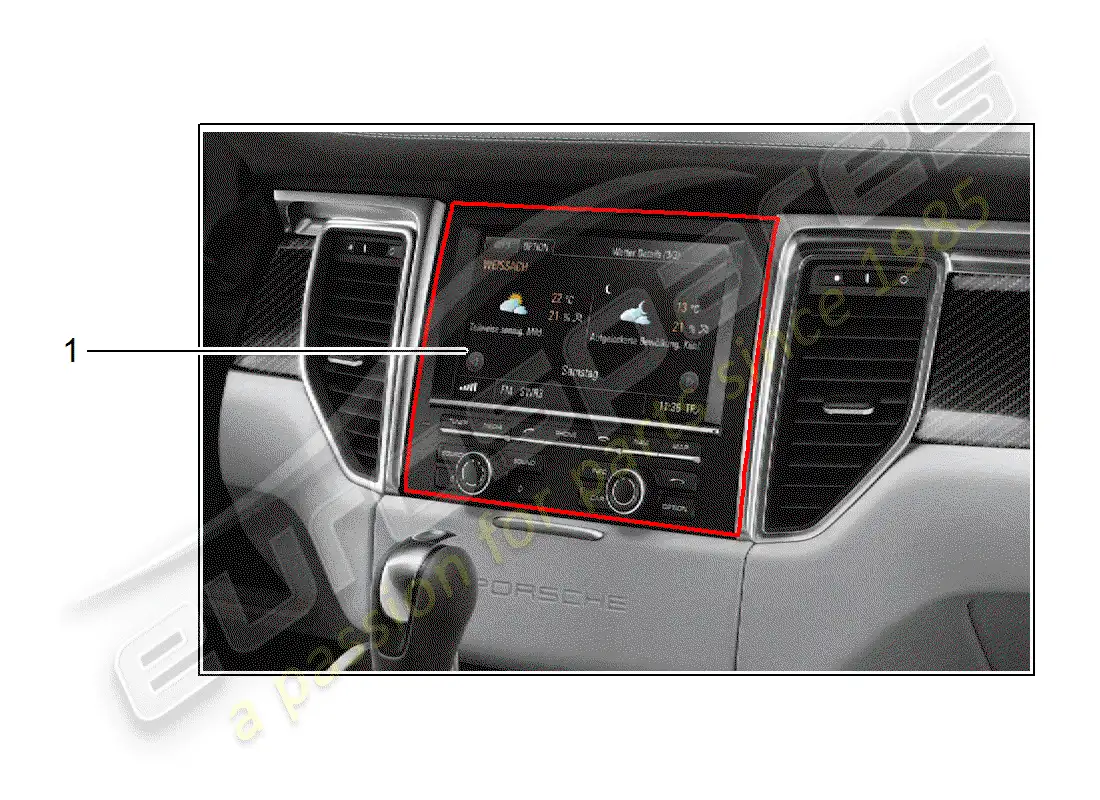 porsche 2014 (tequipment macan) installation kit parts diagram