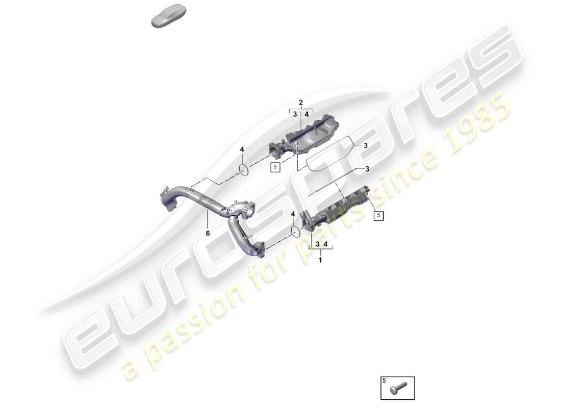 porsche 2023 (cayenne e3 pa) intake manifold part diagram