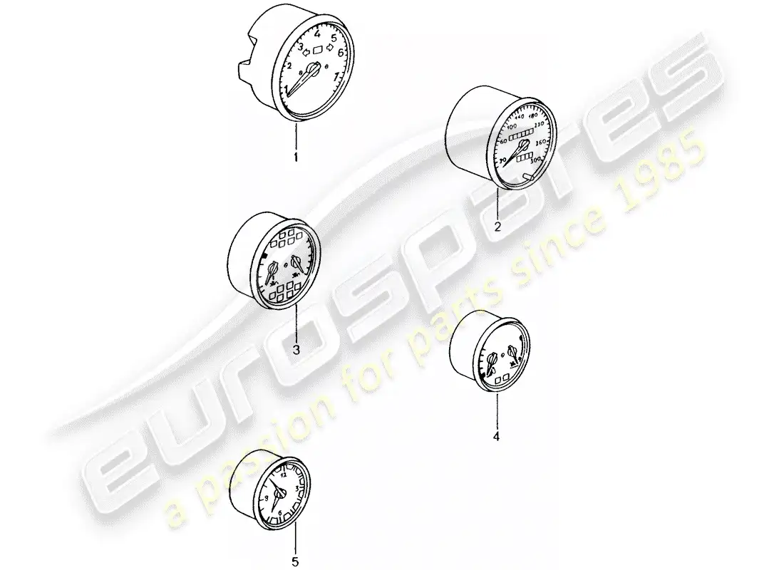 porsche 2008 (tequipment) instruments parts diagram
