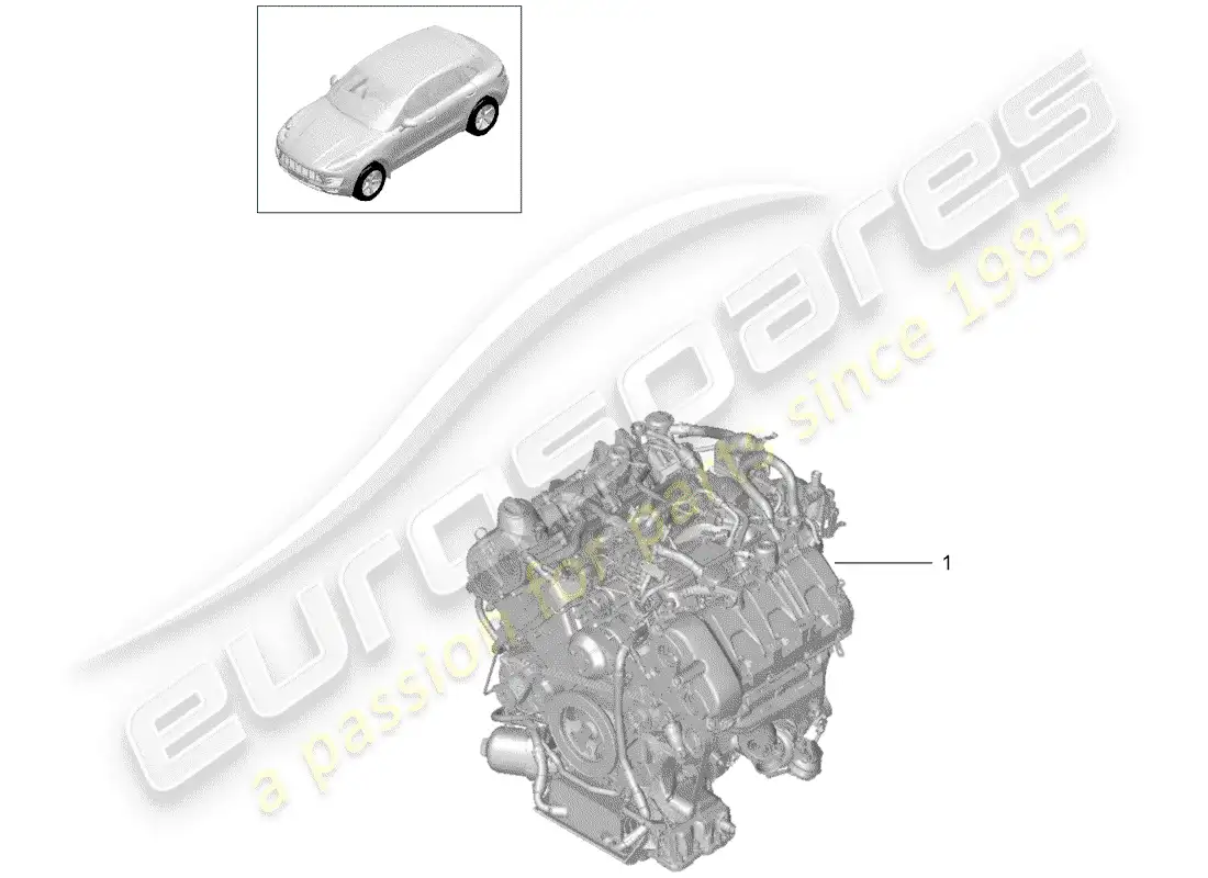 porsche 2017 (macan) replacement engine parts diagram