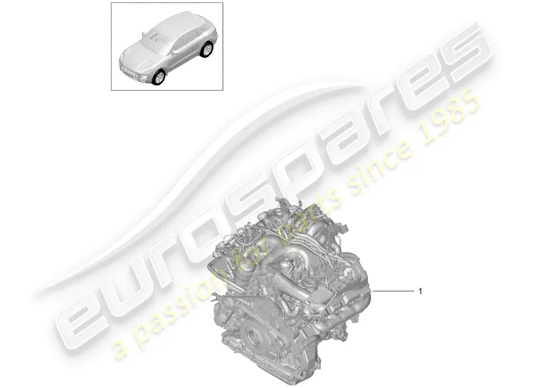 porsche 2017 (macan) replacement engine parts diagram