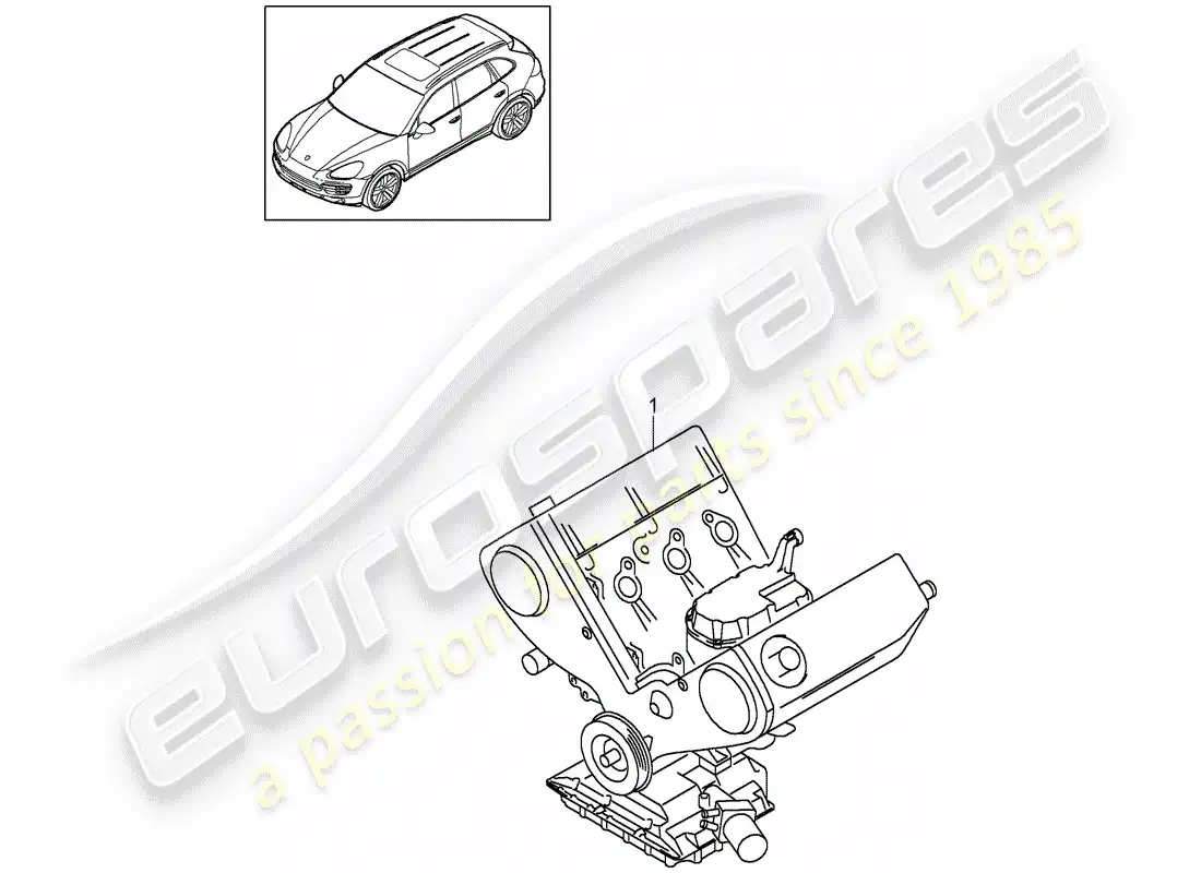 porsche 2016 (cayenne e2 92a) long block parts diagram