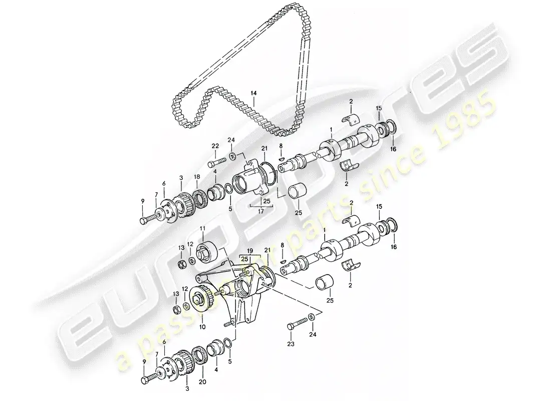 porsche 1993 (968) driving mechanism - shaft parts diagram