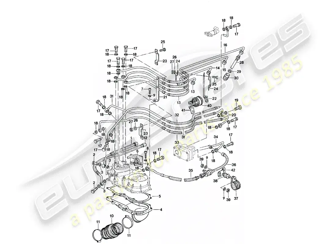 porsche 1982 (924) k-jetronic - 2 parts diagram