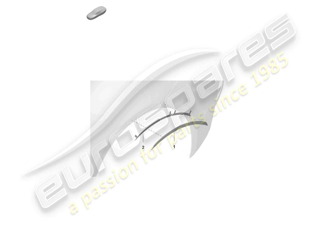 porsche 2021 (992-1 gt3/rs/st) wheel arch cover part diagram
