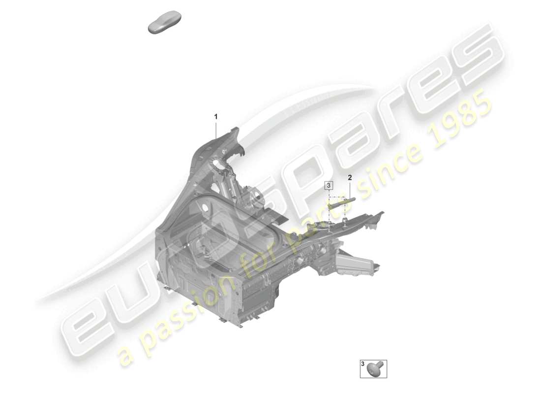 porsche 2021 (992-1 gt3/rs/st) front end (complete) part diagram