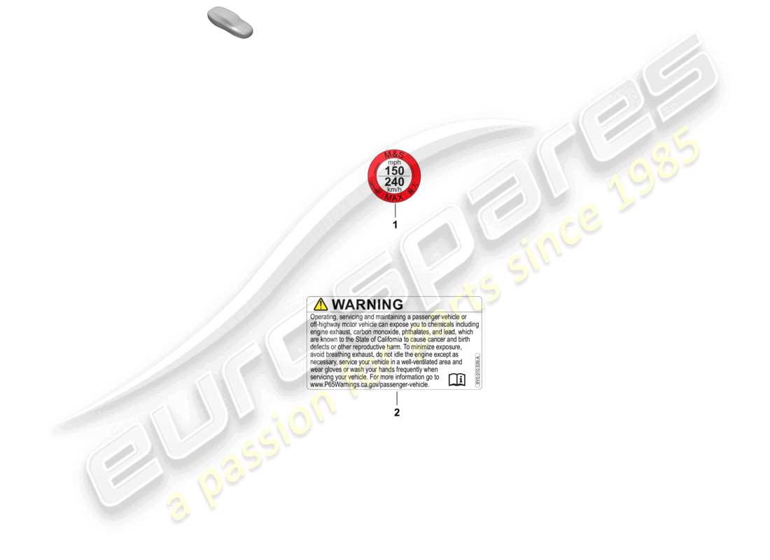 porsche 2025 (macan-e) notice for maximum speed parts diagram