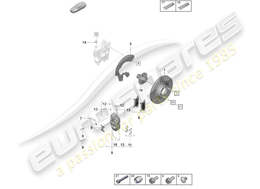 porsche 2022 (992-1 gt3/rs/st) disc brake gg rear axle gt3 rs d - 29.09.2022>> part diagram