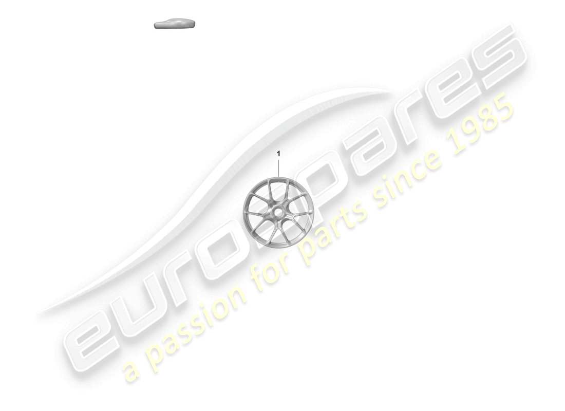 porsche 2024 (992-2 gt3/rs/st) alloy wheel central locking part diagram