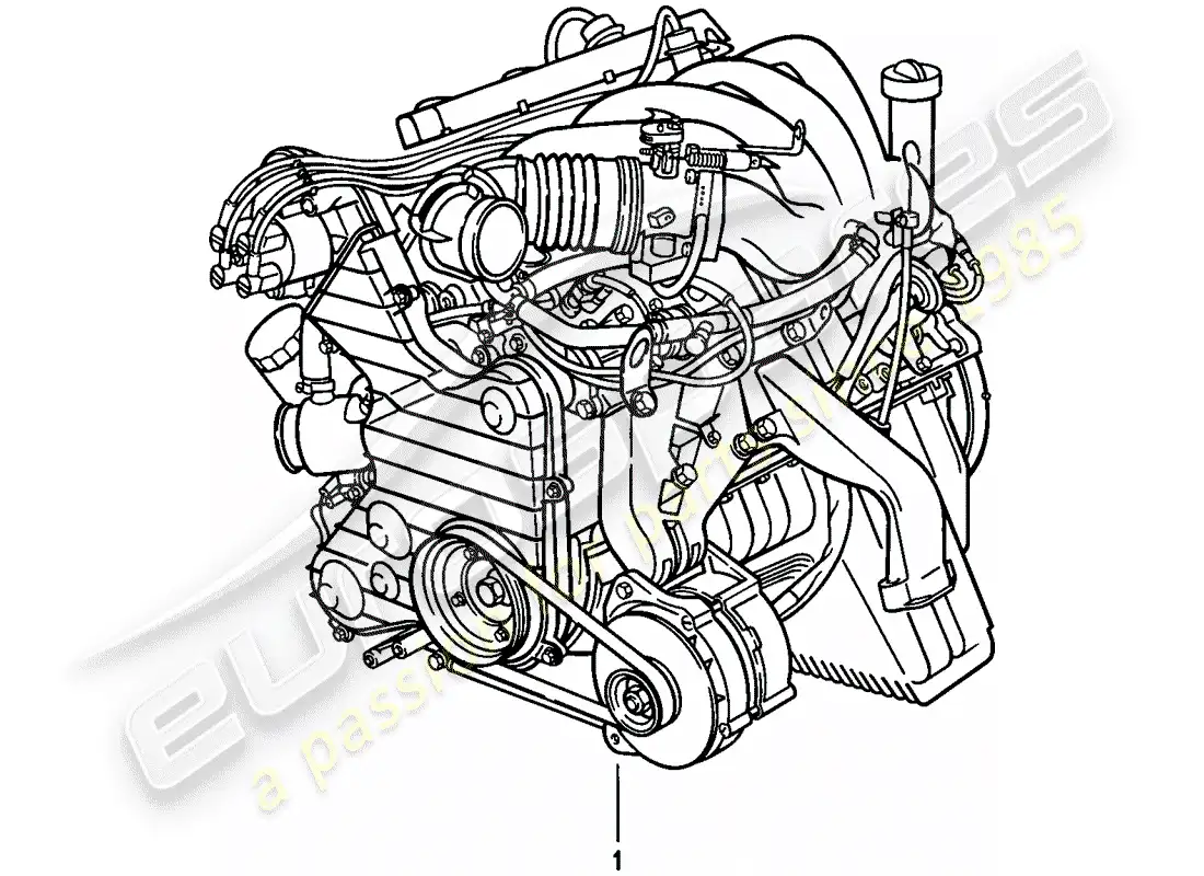 porsche 1982 (944) replacement engine parts diagram