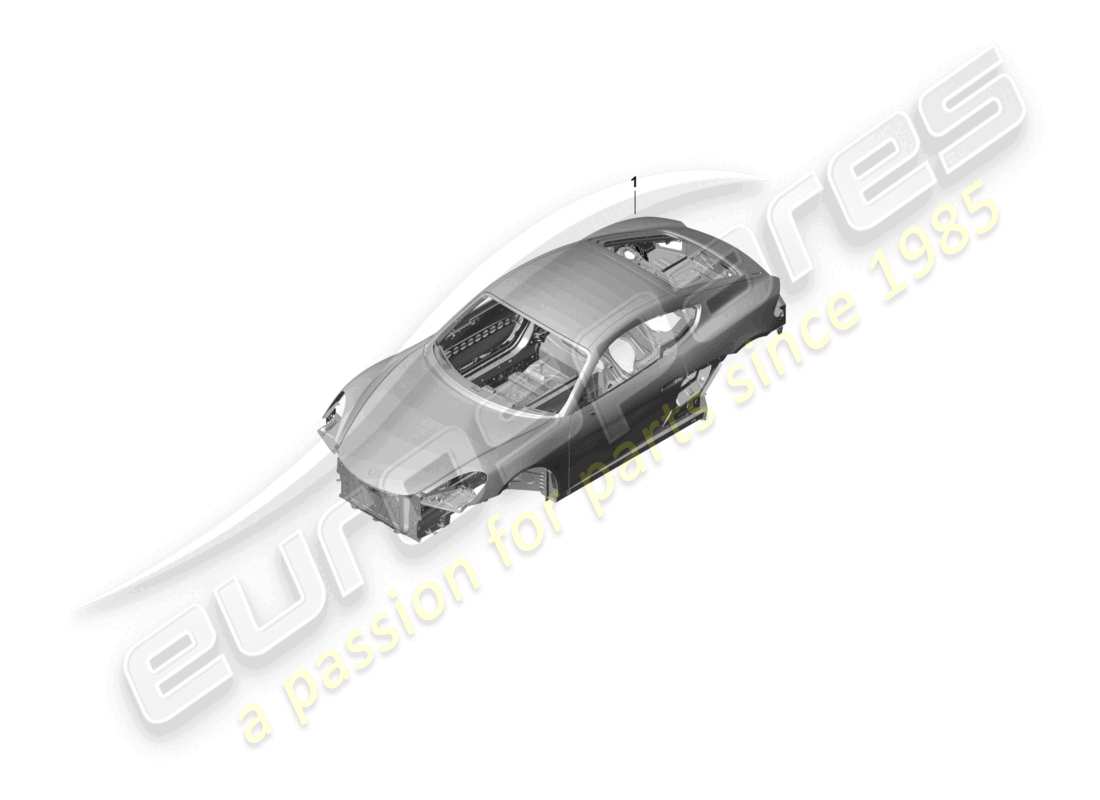 porsche 2019 (718 cayman gt4) car body part diagram