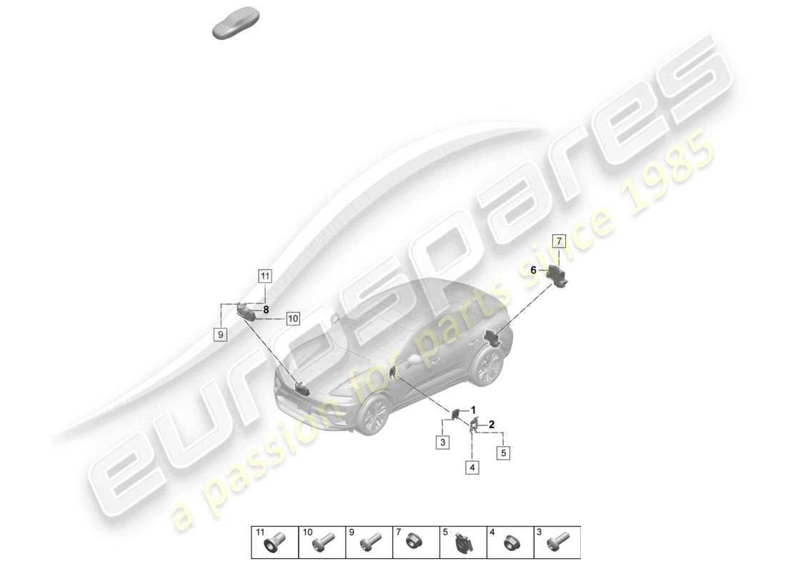porsche 2025 (macan-e) control unit noise generator engine sound system part diagram