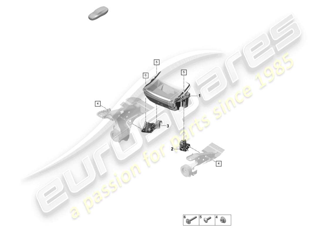 porsche 2023 (panamera 971-2) head-up display part diagram