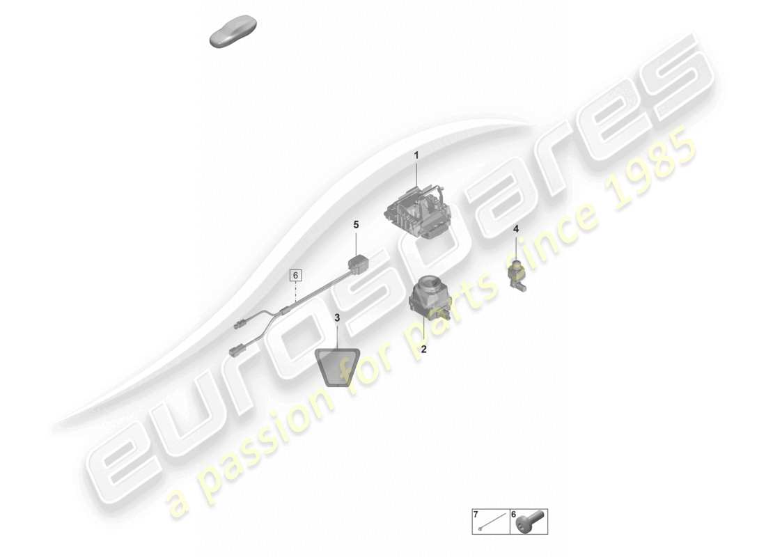 porsche 2022 (panamera 971-2) camera part diagram