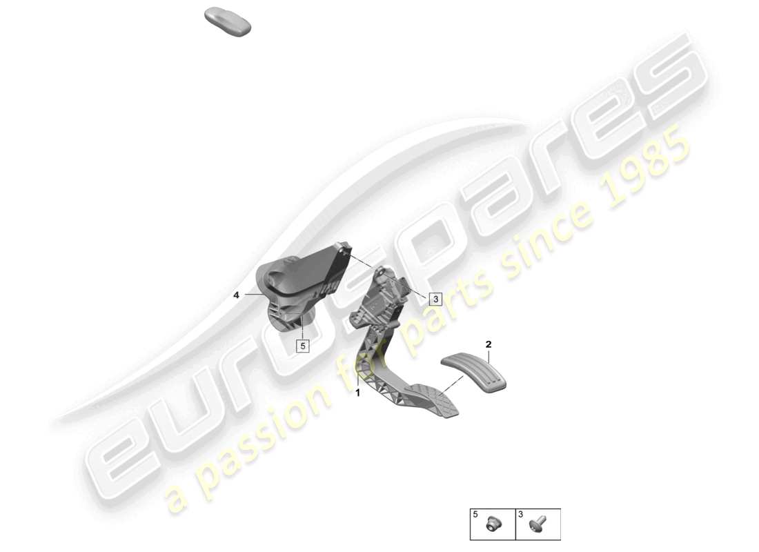 porsche 2025 (macan-e) accelerator pedal throttle control parts diagram