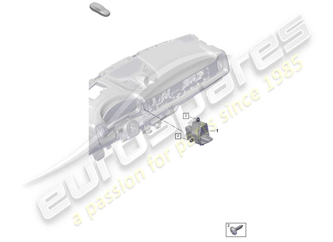 porsche 2024 (cayenne e3 pa) selector mechanism part diagram