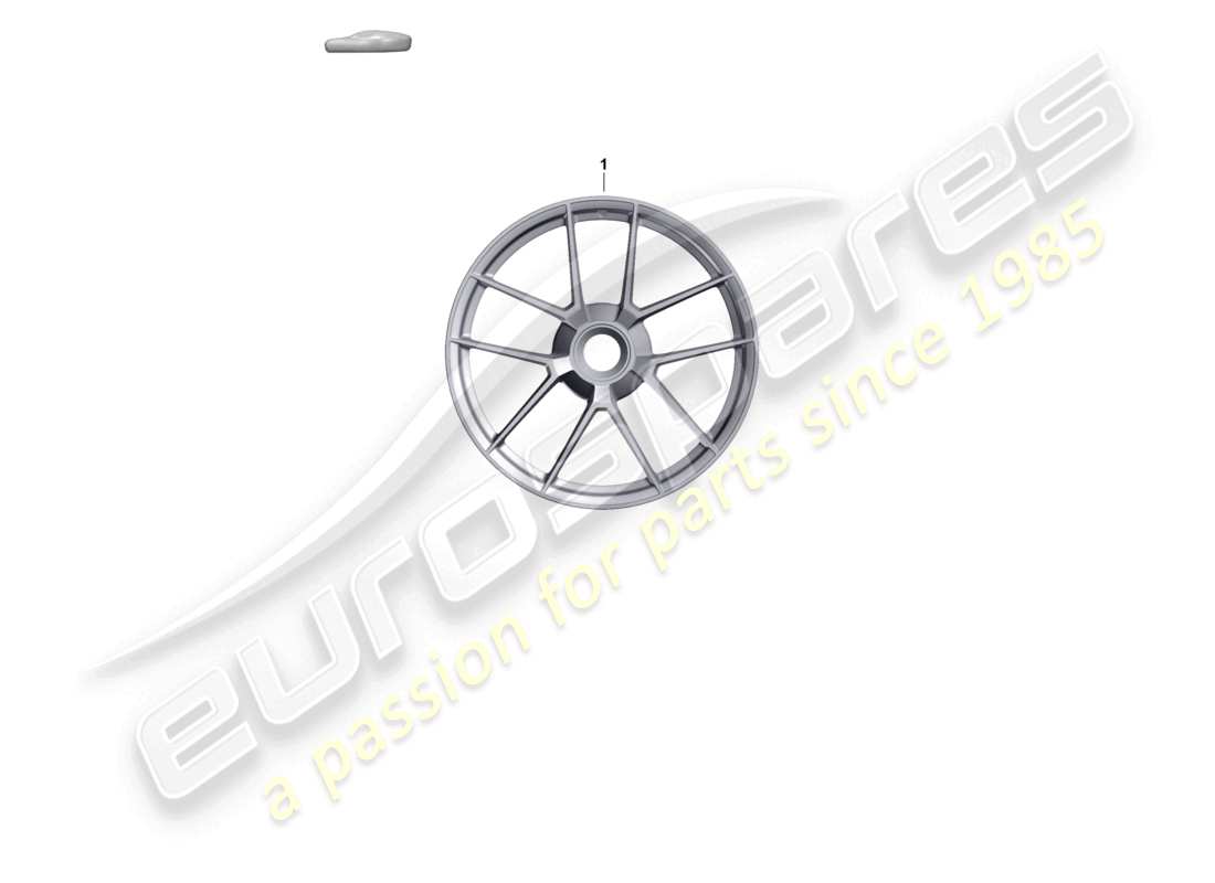 porsche 2024 (992-2) alloy wheel with central locking part diagram